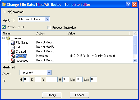Shift date-time. AttributeMagic template example